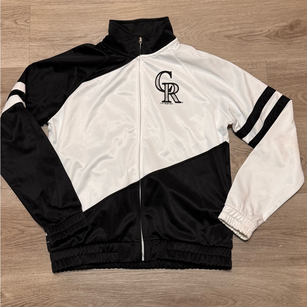 Womens G-III Sports Colorado Rockies Perfect Pitch Track Jacket
